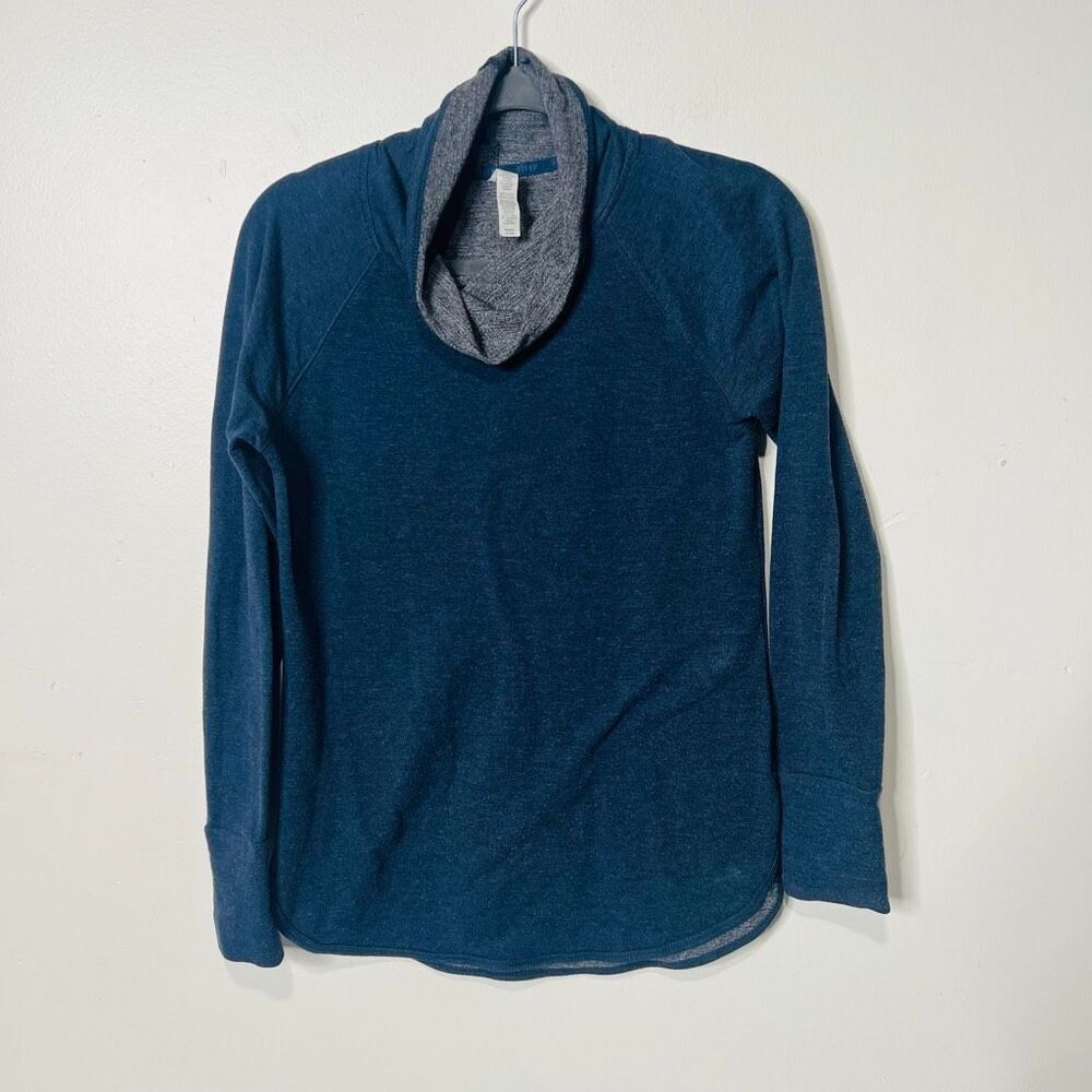 RBX Blue Active Cowl Neck Longsleeve Shirt Sz S